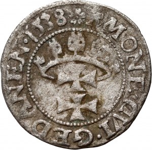 Žigmund I. Starý, šiling 1538, Gdansk