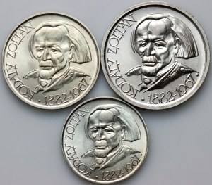Węgry, zestaw monet z 1967 roku (3 sztuki), Zoltán Kodály