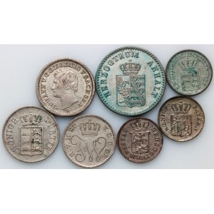 Germany, set of coins from 1832-1871 (7 pieces)