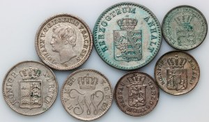 Deutschland, Kursmünzensatz 1832-1871 (7 Stück)