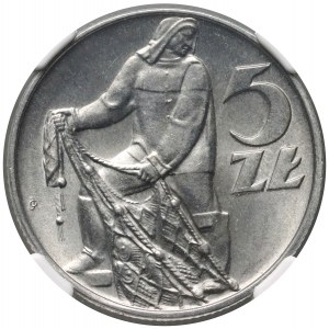 PRL, 5 zloty 1973, Rybak