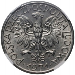 République populaire de Pologne, 5 zlotys 1971, Pêcheur