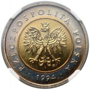 Third Polish Republic, 5 zlotiys, 1994