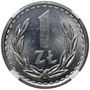 PRL, 1 zloty 1982, date étroite