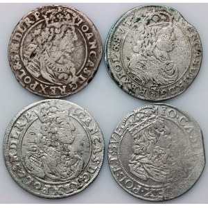 Jean II Casimir, ensemble d'orts datées de 1659-1667 (4 pièces)