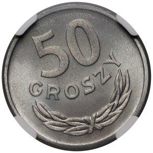 PRL, 50 grošov 1957, jemný twist