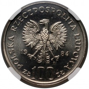PRL, 100 złotych 1984, Wincenty Witos - destrukt