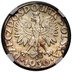 II RP, 2 złote 1936, Żaglowiec