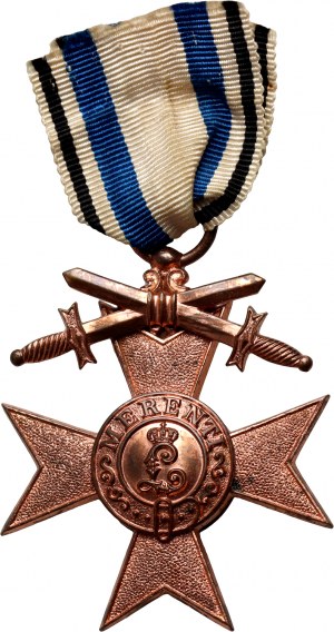 Allemagne, Bavière, Ordre du mérite militaire, Croix de troisième classe avec épées