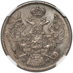 Russische Teilung, Königreich Polen, 30 Kopeken = 2 Zloty 1835 MW, Warschau