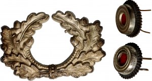 Germany, Third Reich, aluminum wreath from an officer's cap, version with a separately attached buckler