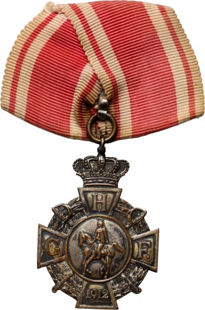 Danimarca, Christian X, medaglia commemorativa del 12° reggimento Garderhusar 1912