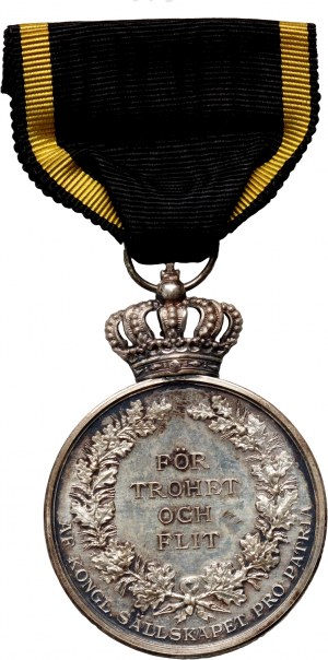 Schweden, Gustav V., Medaille, für Treue und Fleiß 1940