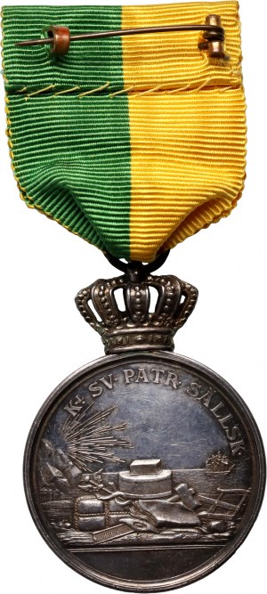Schweden, Oscar II, Medaille der Königlichen Patriotischen Gesellschaft