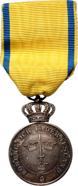 Suède, Médaille de l'épée, argent, 1945