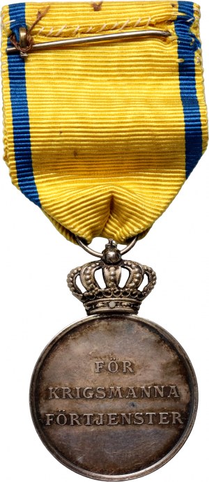 Švédsko, medaila s mečom, striebro, 1945
