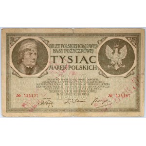 II RP, 1000 polnische Mark 17.05.1919, keine Seriennummer