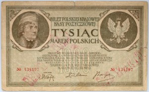 II RP, 1000 polnische Mark 17.05.1919, keine Seriennummer