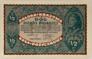 II RP, 1/2 polnische Marke 7.02.1920