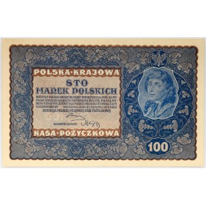II RP, 100 marks polonais 23.08.1919, IH série D