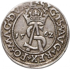 Sigismund II. Augustus, litauischer Trojak 1562, Vilnius