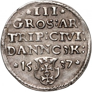 Zikmund I. Starý, trojak 1537, Gdaňsk