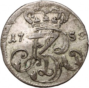 Auguste III, trojak 1758, Gdansk