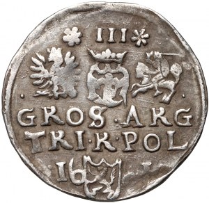 Sigismondo III Vasa, trojak 1601, Wschowa - senza lettera F - R4 da Iger