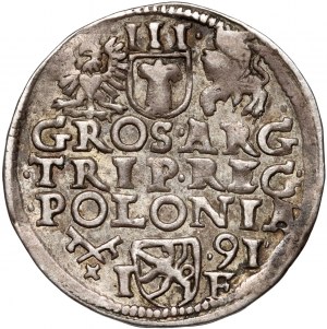 Sigismond III Vasa, trojak 1591, Poznań