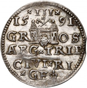 Sigismondo III Vasa, trojak 1591, Riga