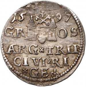 Sigismund III Vasa, trojak 1597, Riga