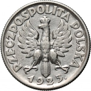 II RP, 2 złote 1925 z kropką, Londyn, Żniwiarka