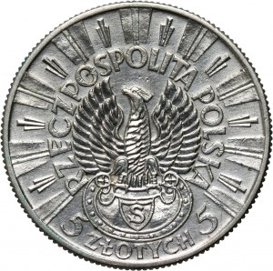 II RP, 5 zloty 1934, Warsaw, Jozef Pilsudski, Strzelecki Eagle