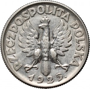 II RP, 2 złote 1925 z kropką, Londyn, Żniwiarka