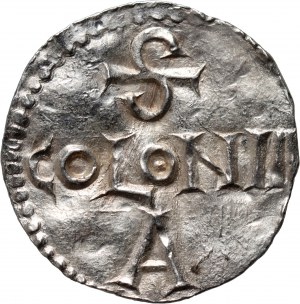 Německo, Otto III 983-1002, denár, Kolín nad Rýnem