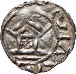 Německo, Sasko, Otto III 983-1002, denár, Mainz