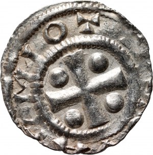 Německo, Sasko, Otto III 983-1002, denár, Mainz