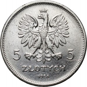 II RP, 5 Zloty 1928, Warschau, Nike
