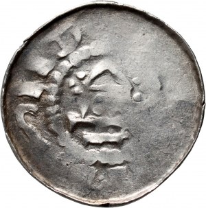 Niemcy, Saksonia, Otto III 983-1002, denar, Moguncja