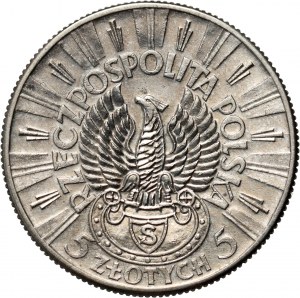 II RP, 5 zlotys 1934, Varsovie, Józef Piłsudski, Aigle de Strzelecki