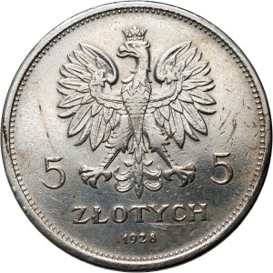 II RP, 5 zloty 1928, Warsaw, Nike