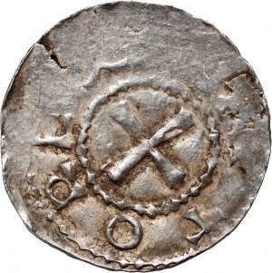 Německo, Otto III 983-1002, denár, Wurzburg