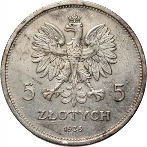 II RP, 5 zlotých 1928, Varšava, Nike