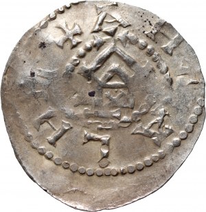 Nemecko, Sasko, Otto III 983-1002, denár, typ AMEN