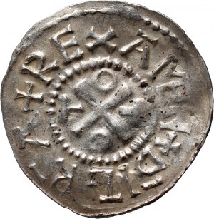 Germania, Sassonia, Ottone III 983-1002, denario, tipo AMEN