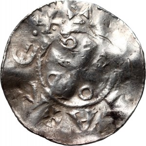 Niemcy, Saksonia, Otto III 983-1002, denar, Moguncja