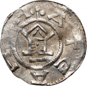 Niemcy, Saksonia, Otto III 983-1002, denar, Moguncja