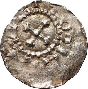 Nemecko, Švábsko, Otto III 983-1002, denár, Štrasburg