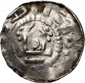 Germania, Sassonia, XI secolo, denario a croce