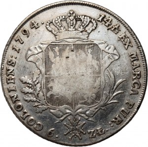 Stanislaw August Poniatowski, thaler 1794, Varsovie